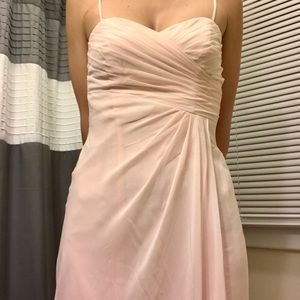 Alfred Angelo petal pink bridesmaid dress